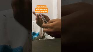 hip intermuscular injection injct shortvideo short hipinjection health healthupcharno1 [upl. by Eilrebma]