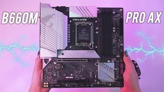 MOTHERBOARD GIGABYTE B660M AORUS Pro AX ¿PEQUEÑA PERO PODEROSA 👀 [upl. by Ludovick521]