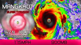 Typhoon Mangkhut Ompong approaches Philippines  4am PHT Sept 13 2018 [upl. by Daegal]