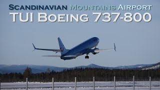 TUI 737800 at Scandinavian Mountains Airport SälenTrysil [upl. by Cummins]