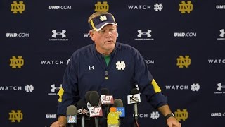 Notre Dame Coach Brian Kelly On Player Arrests [upl. by Button]