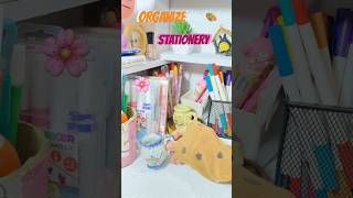 Stationery  Organize  room shorts room organize aesthetic [upl. by Icam]