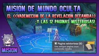 MISION OCULTA El Vademécum De La Revelación Oceánida Y Las 12 Páginas Misteriosas 40 Genshin Impact [upl. by Leryt]