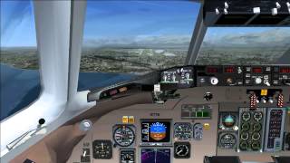 MD83 landing Elmendorf AFB FSX [upl. by Retsek]