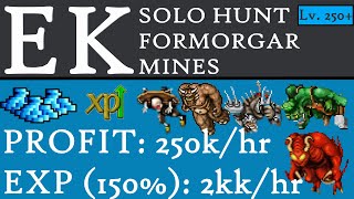 EK  Solo Hunt Svargrond Formorgar Mines PROFIT 250khr EXP 150 2kkhr atvictorino [upl. by Kong]