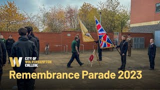 Remembrance Day Parade 2023 Livestream  City of Wolverhampton College [upl. by Ika]