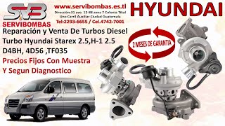 Turbo Diesel Hyundai Starex 25 H1 25 D4BH 4D56 TF035 Zona 7 Periférico Guatemala [upl. by Marras599]