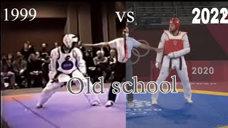 Old school vs modern TKD  1999  2022 highlights imp dont try this at home 🏠 [upl. by Matthei472]