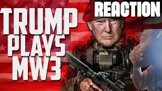 Reaction Trump Plays Modern Warfare 3 Voice Troll Azerrz [upl. by Klapp]