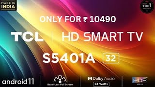 32s5401A TCL SMART LED सबसे सस्ता led tv [upl. by Eiramlatsyrk]