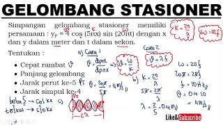 PEMBAHASAN SOAL GELOMBANG STASIONER UJUNG BEBAS  Fisika SMA Kelas 11 [upl. by Eiuol]