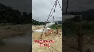 Drawdown test borewell [upl. by Ecirtnahc645]