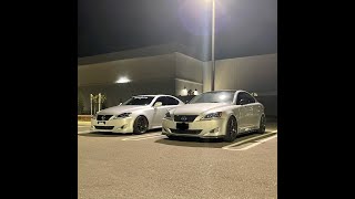 RR Racing tuned IS350 vs MForce tuned IS350 [upl. by Bartholomew82]