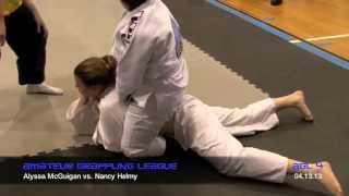 AGL 4 Amateur Grappling League™  Nancy Helmy vs Alyssa McGuigan  Womens Gi BJJ Tournament [upl. by Nertie]