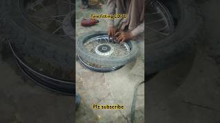 Tyre fitting CD 70 youtubeshorts viralvideo repair cd70 [upl. by Niotna]