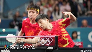 China gets the upper hand on Sweden again in mens team table tennis  Paris Olympics  NBC Sports [upl. by Nicholson]