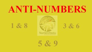 Anti Numbers in Numerology  antinumbers numerology NumeroVastu [upl. by Ahseer151]