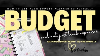 How to Use Your Budget Planner to BUDGET and not just Track Expenses [upl. by Eniffit]