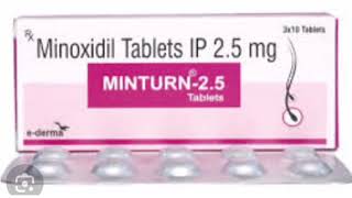 MINTURN 25 Tablets Minoxidil Tablets IP 25 mg [upl. by Sadler443]