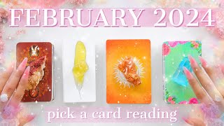 megadetailed🔎🔮FEBRUARY 2024 LOVE Predictions💕💏🔥✨Tarot Card Reading✨🔮🧚‍♂️PickACard✨ [upl. by Herrera]