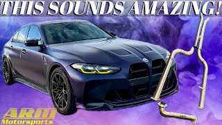 Installing the BEST Midpipe Available On A BMW G80 M3  SOUND CLIPS INCLUDED [upl. by Aelc]