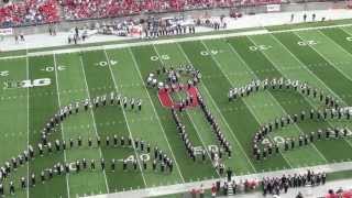 Ohio State Marching Band quotDisney Tributequot Halftime vs Buffalo Aug 31 2013 [upl. by Nikolaus]