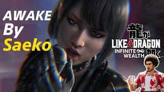 YAKUZA Karaoke Awake by Saeko Like a Dragon Infinite Wealth [upl. by Mudenihc68]