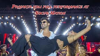 Prajakta koli full performance at Social Nation  Varun Dhawan amp Prajakta koli dance [upl. by Anilef]