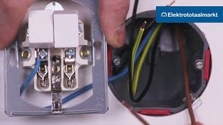 Merten combinatie schakelaarWCD in een serieschakeling aansluiten  Elektrototaalmarktnl [upl. by Nylia]