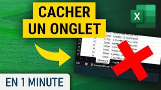 Cacher un onglet sur Excel [upl. by Hurlee]