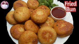 Easy 5 Minutes Snacks  Potato Fried Bun  New Recipe  Snacks RecipesEasy Flour Recipe for Snacks [upl. by Eirojram]