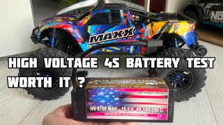 Traxxas Maxx stock test Batteria High Voltage Vale la pena [upl. by Kapor]