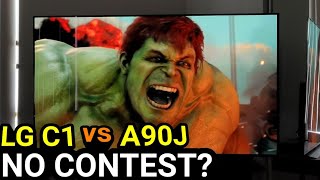 LG C1 vs Sony A90J ABSOLUTELY is A Contest [upl. by Farrel]