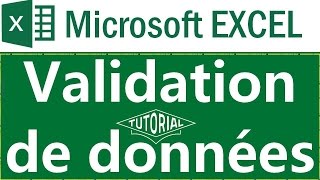 Validation de données sous Microsoft Excel 2007 2010 2013 [upl. by Egroeg]