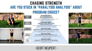 What to do if you’re stuck in quotparalysis analysisquot about program choice [upl. by Rodmun]