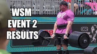 WORLDS STRONGEST MAN  EVENT 2 RESULTS 2024 [upl. by Malkin]