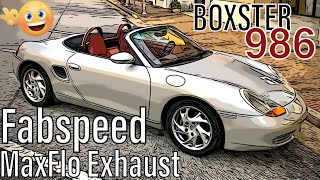 Porsche Boxster 986 with Fabspeed Maxflo exhaust [upl. by Shreve31]