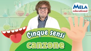 Cinque sensi  canzoni per bambini  Renato lo scienziato Educational MelaEducational [upl. by Gnolb249]