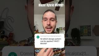 Blazor Hybrid MVVM MVC What to do coding dotnetmaui blazor [upl. by Nathanil602]