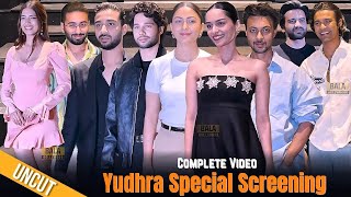 UNCUT  YUDHRA Screening  Malavika Mohanan  Raghav Juyal  Manushi Chhillar  Mrunal Thakur  Sid [upl. by Deirdre]