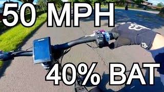 50 MPH At Only 40 Battery on my E Scooter [upl. by Shaff]