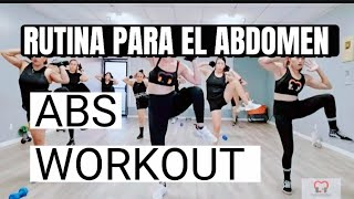 Rutina Para Abdomen Sin Saltos Mancuerna 8Lb  Cardio Dance Fitness [upl. by Samford]