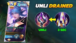 MIYA WTF UNLI DRAIN BUILD 2024 THE MOST OP BUILD FOR MIYA😱 MIYA BEST BUILD 2024 [upl. by Nylahsoj]