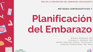 Contraceptivos y Planificación del Embarazo [upl. by Nonnel]