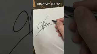 How to write the letter“W“and“Squot calligraphy lettering calligraphy art J and Bsignature [upl. by Oinesra]