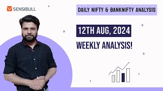 Nifty and Bank Nifty Analysis for tomorrow 12 August [upl. by Bourke]