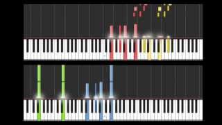 Hungarian Rhapsody No2  Duet for Two Pianos Synthesia [upl. by Ettenoj338]