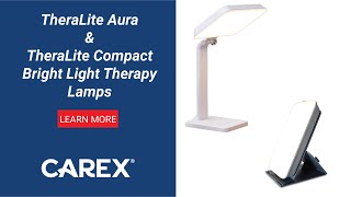 TheraLite Aura Bright Light Therapy Lamp amp Compact Bright Light Sun Lamp Product Showcase [upl. by Felita67]