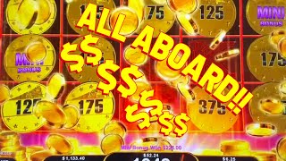 UNBELIEVABLE WINNING STREAK with VegasLowRoller on Masked Warrior and All Aboard Slot Machine [upl. by Bille]