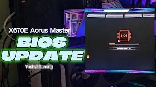 How to update GIGABYTE X670E AORUS MASTER BIOS  Step by Step [upl. by Mailliwnhoj]